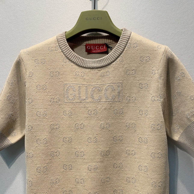 GUCCI 26S SHORT SLEEVE KNIT T-SHIRT 312
