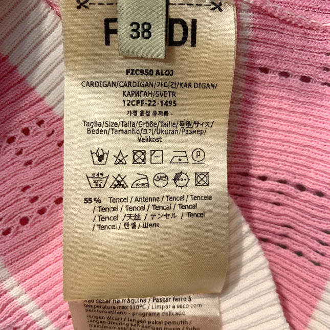 FENDI 26S SHORT-SLEEVE KNIT TOP 384