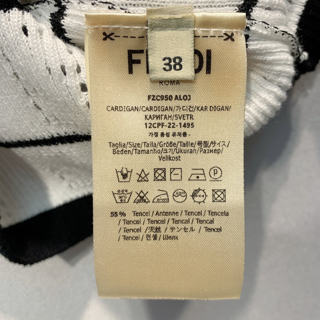FENDI 26S SHORT-SLEEVE KNIT TOP 383