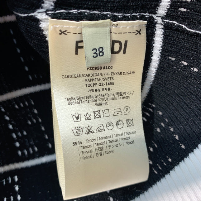 FENDI 26S SHORT-SLEEVE KNIT TOP 382
