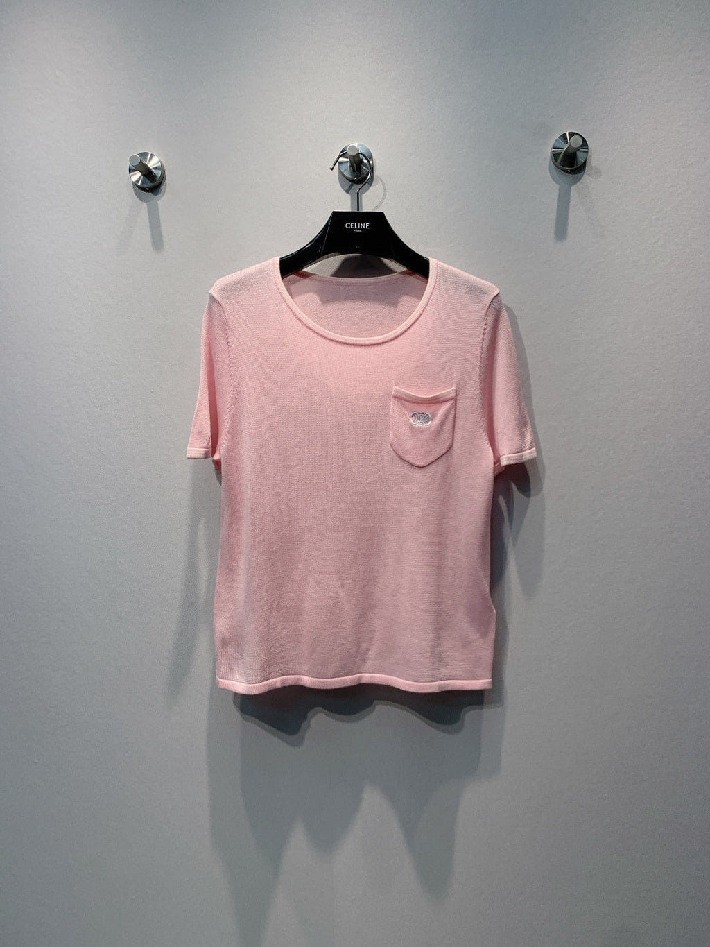 CELINE 26S SHORT-SLEEVE KNIT T-SHIRT 459