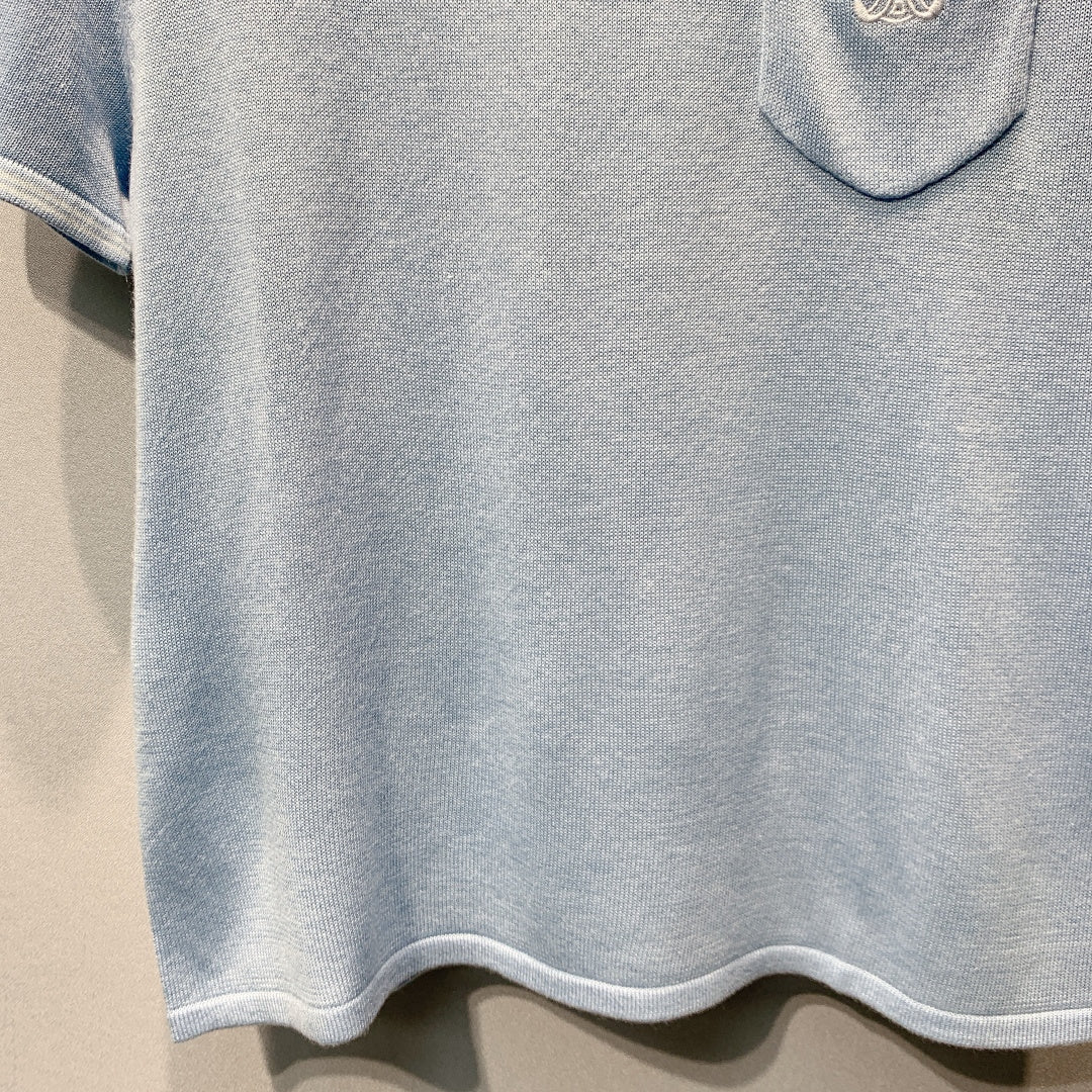CELINE 26S SHORT-SLEEVE KNIT T-SHIRT 458