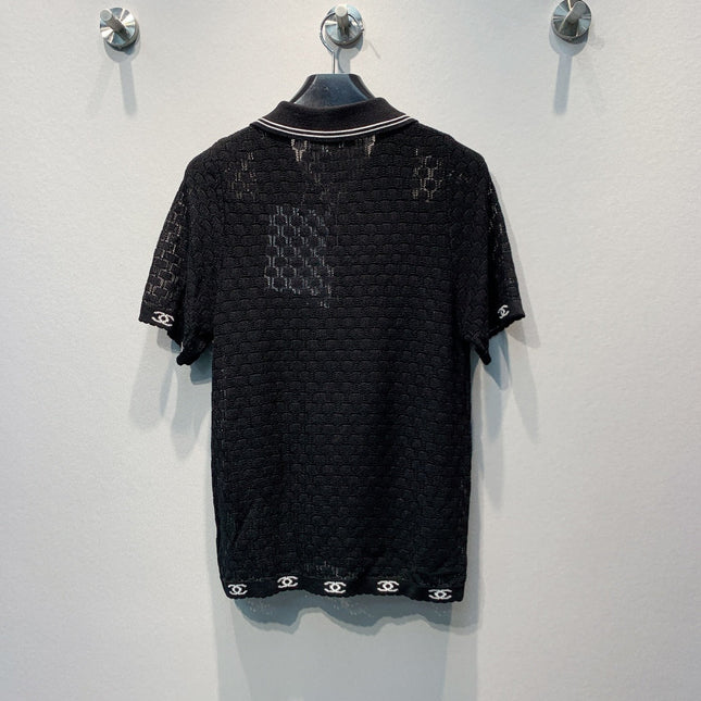 CHANEL 26S SHORT SLEEVE POLO TOP STYLE 1273