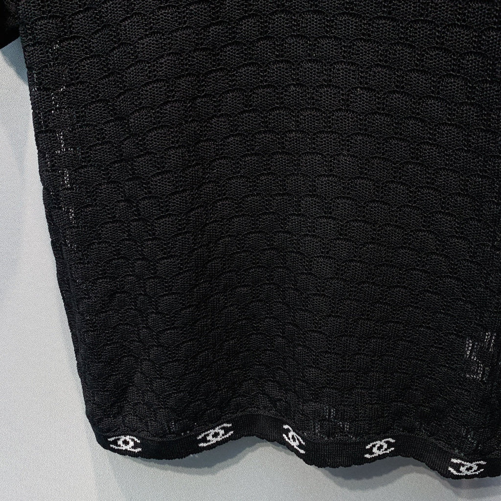 CHANEL 26S SHORT SLEEVE POLO TOP STYLE 1273