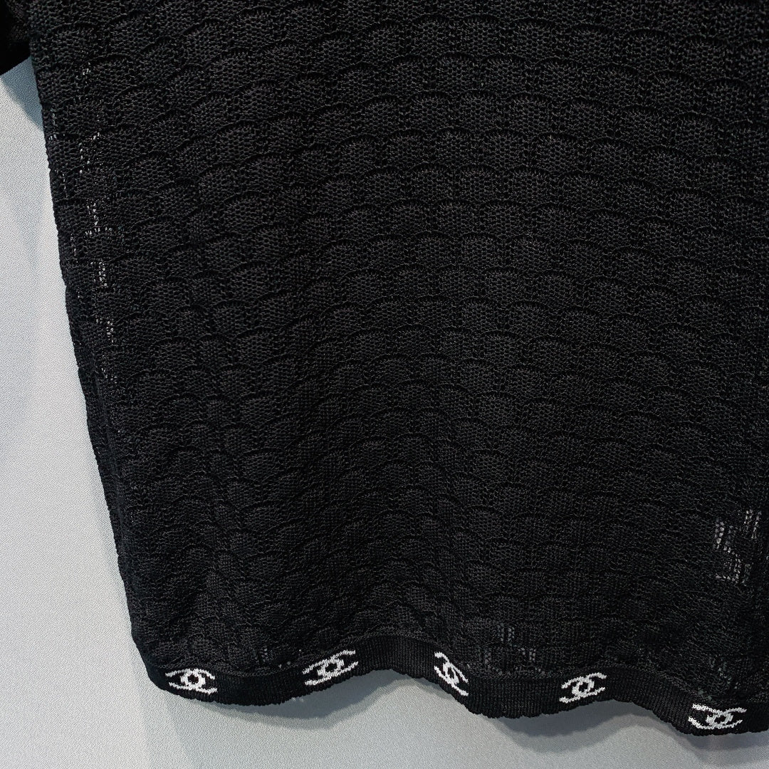 CHANEL 26S SHORT SLEEVE POLO TOP STYLE 1273