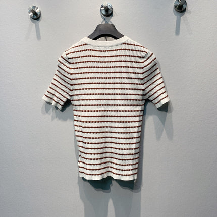 PRADA 26S SHORT-SLEEVE KNIT TOP 1042