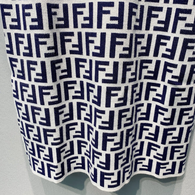 FENDI 26S SHORT-SLEEVE KNIT DRESS 362