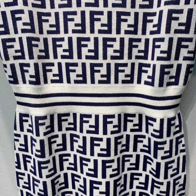 FENDI 26S SHORT-SLEEVE KNIT DRESS 362