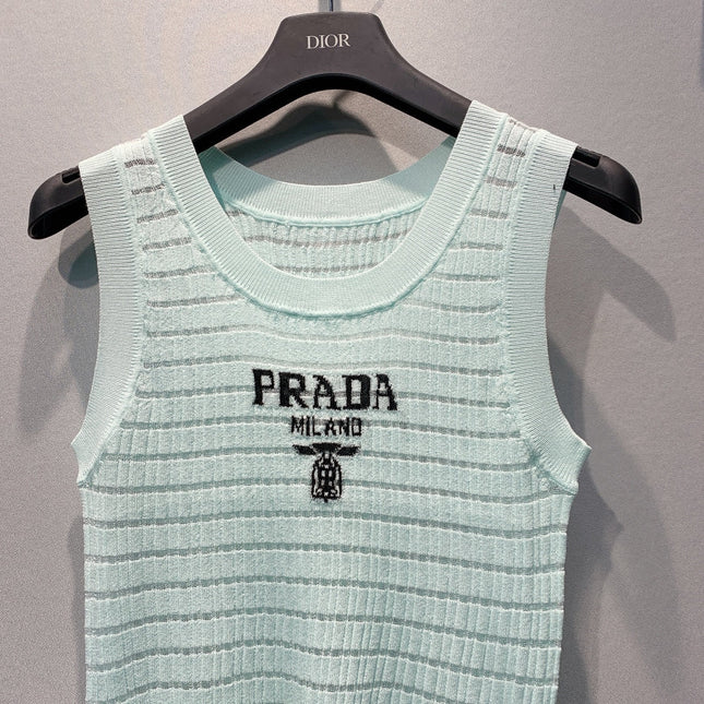 PRADA 26S SLEEVELESS KNIT TOP 1008