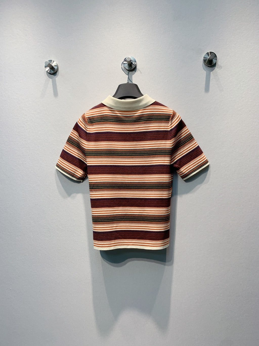 CELINE 26S STRIPED SHORT-SLEEVE POLO SHIRT 441