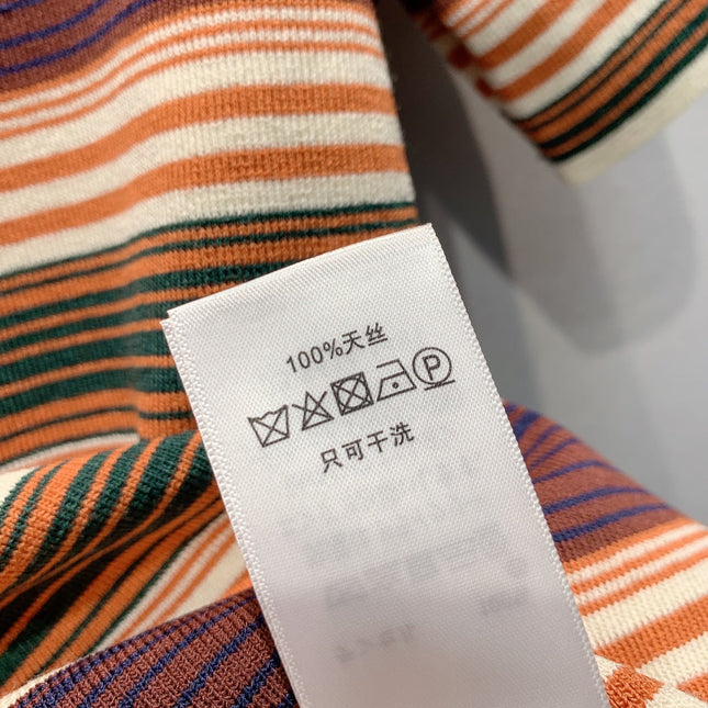 CELINE 26S STRIPED SHORT-SLEEVE POLO SHIRT 441