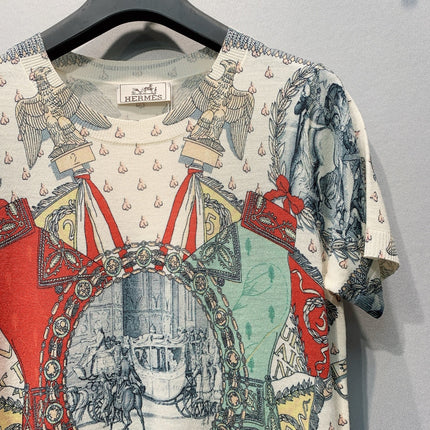 HERMES 26S SHORT-SLEEVE KNIT TOP 675