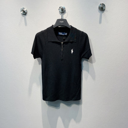RALPH LAUREN 26S ZIP-UP KNIT POLO 393