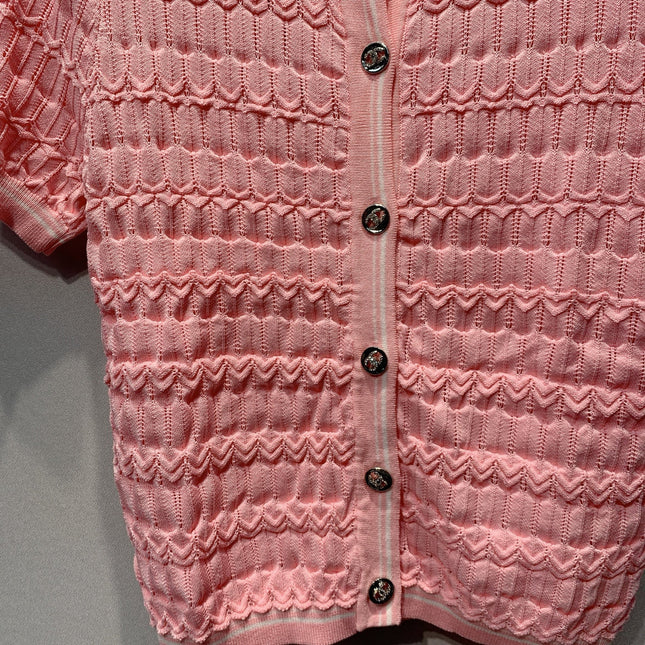 CHANEL 26S SHORT-SLEEVE KNIT TOP 1461