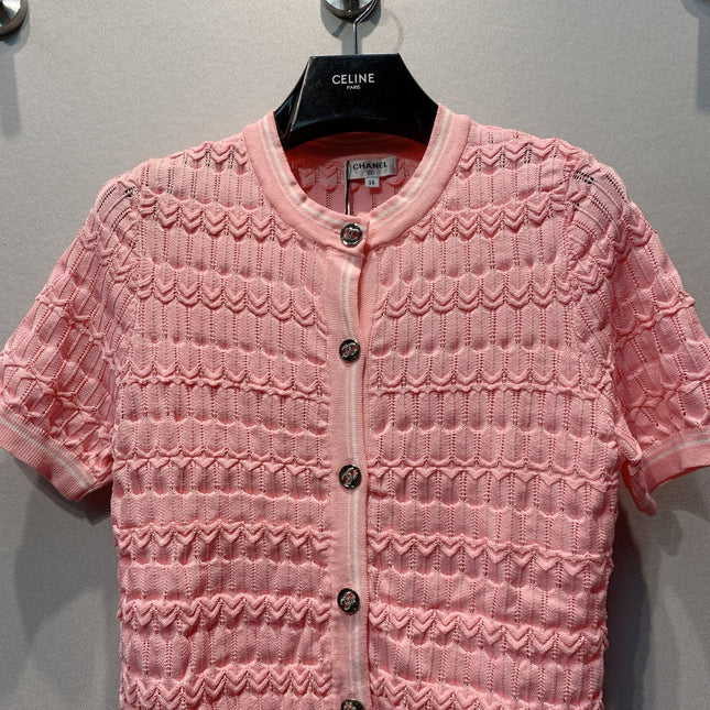 CHANEL 26S SHORT-SLEEVE KNIT TOP 1461