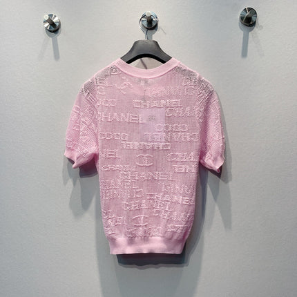 CHANEL 26S SHORT-SLEEVE KNIT TOP 1455