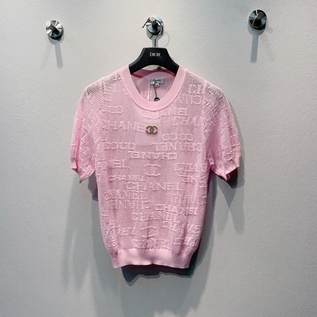 CHANEL 26S SHORT-SLEEVE KNIT TOP 1455