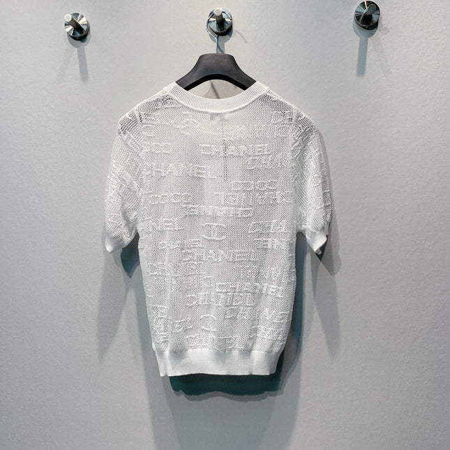 CHANEL 26S SHORT-SLEEVE KNIT TOP 1454