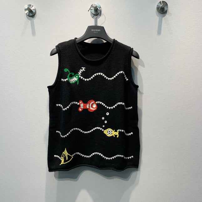CHANEL 26S SLEEVELESS KNIT TOP 1427