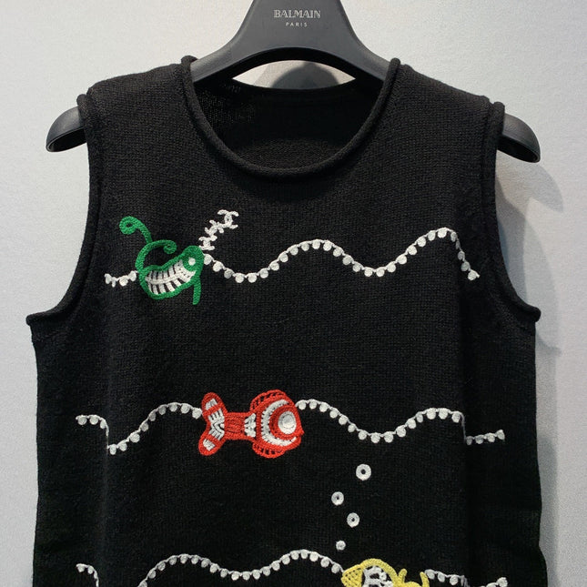 CHANEL 26S SLEEVELESS KNIT TOP 1427
