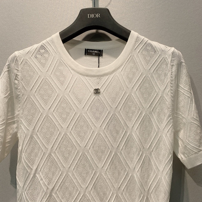 CHANEL 26S SHORT-SLEEVE KNIT TOP 1389