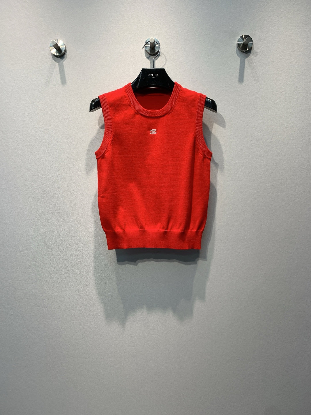 CELINE 26S SLEEVELESS KNIT TOP 386