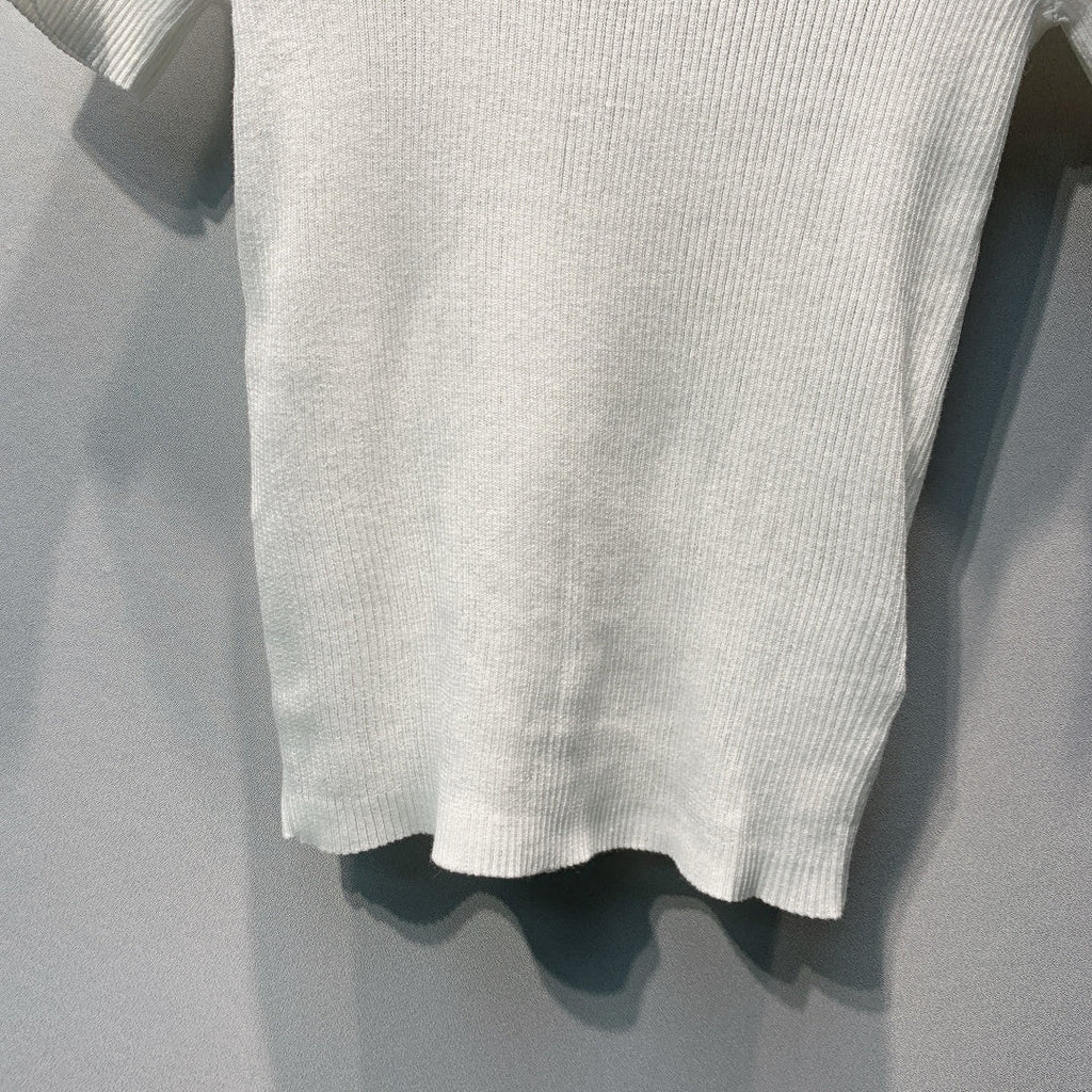 DIOR 26S SHORT-SLEEVE KNIT TOP 1365