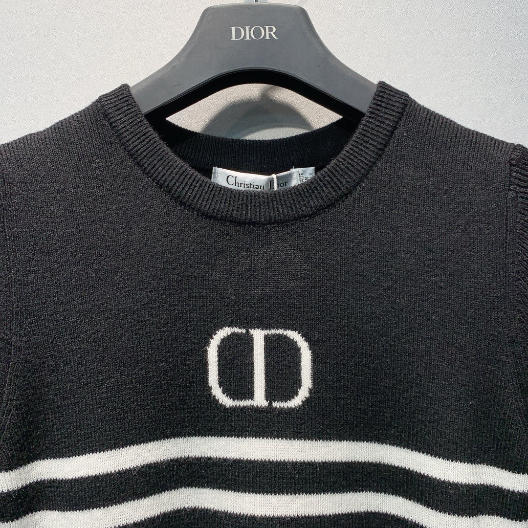 DIOR 26S SHORT-SLEEVE KNIT TOP 1361