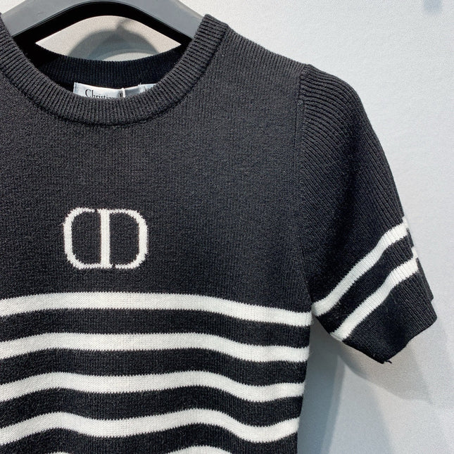 DIOR 26S SHORT-SLEEVE KNIT TOP 1361
