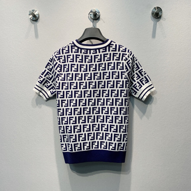 FENDI 26S SHORT-SLEEVE KNIT TOP 278