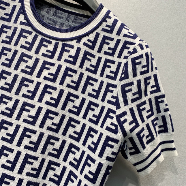 FENDI 26S SHORT-SLEEVE KNIT TOP 278
