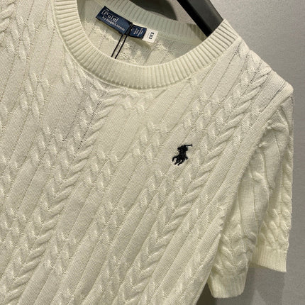 RALPH LAUREN 26S SHORT SLEEVE KNIT SWEATER 333