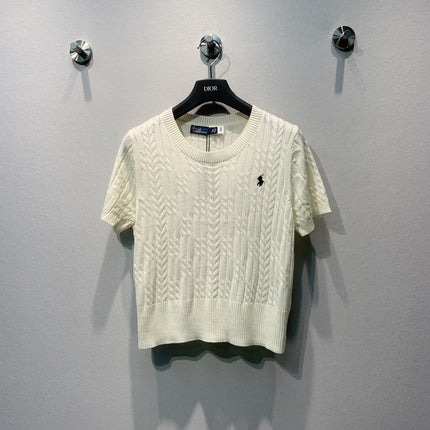 RALPH LAUREN 26S SHORT SLEEVE KNIT SWEATER 333