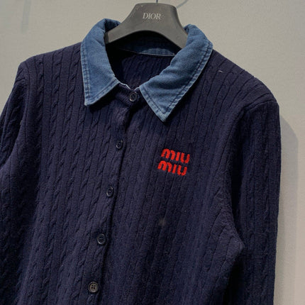 MIUMIU 26S LONG-SLEEVE KNIT SWEATER 1384