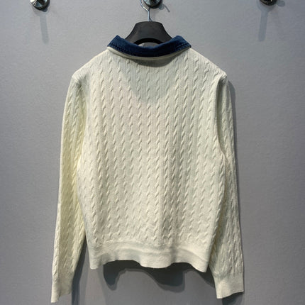 MIUMIU 26S LONG-SLEEVE KNIT SWEATER 1383
