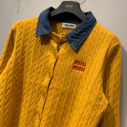 MIUMIU 26S LONG-SLEEVE KNIT SWEATER 1382