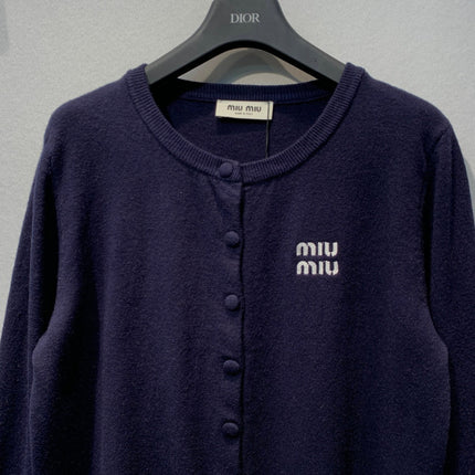 MIUMIU 26S ROUND-NECK CARDIGAN 1381