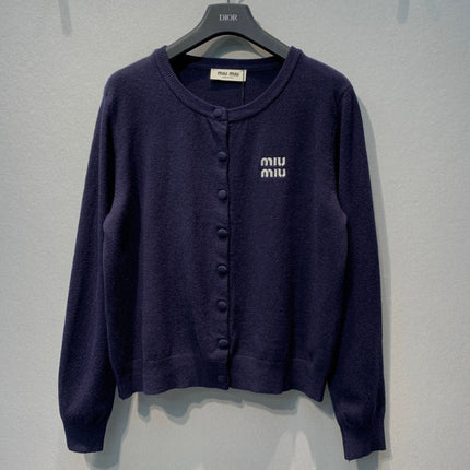 MIUMIU 26S ROUND-NECK CARDIGAN 1381