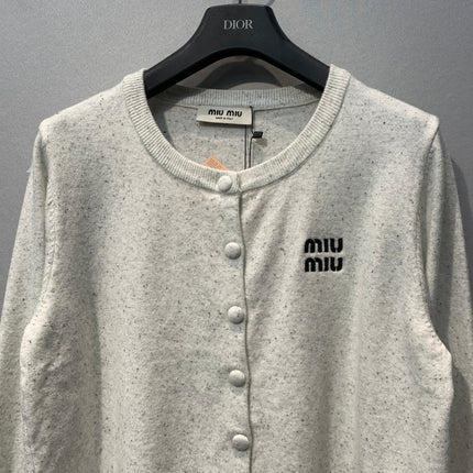 MIUMIU 26S ROUND-NECK CARDIGAN 1380