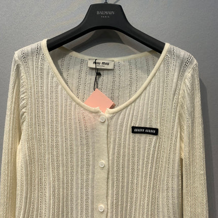 MIUMIU 26S KNIT CARDIGAN 1366