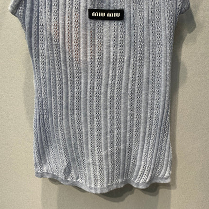MIUMIU 26S KNIT CAMISOLE TOP 1365