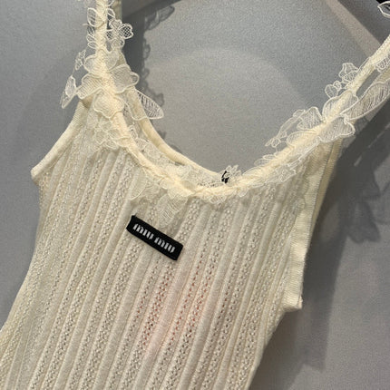 MIUMIU 26S KNIT CAMISOLE TOP 1364
