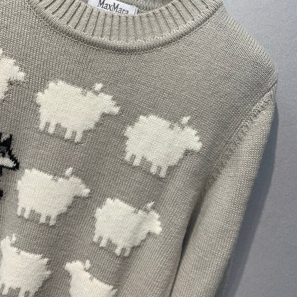 MAXMARA 26S CREW NECK KNIT SWEATER 302