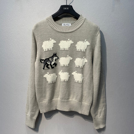 MAXMARA 26S CREW NECK KNIT SWEATER 302