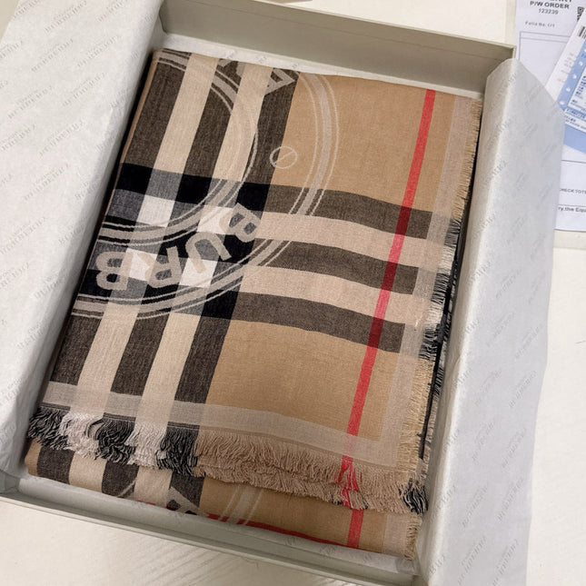 BURBERRY 25S SCARF 140 CM IN CASHMERE 935767