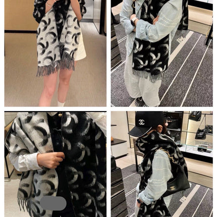 CHANEL 25S SCARF 210 CM IN CASHMERE 942916