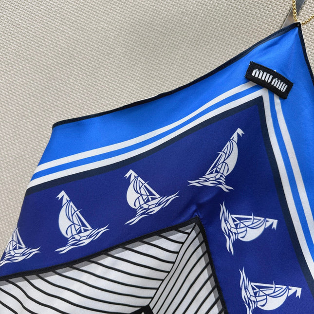 MIUMIU 26S SILK HALTER TOP STYLE 1118