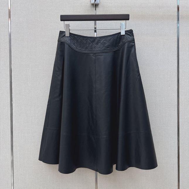 HERMES 26S LEATHER SKIRT 798