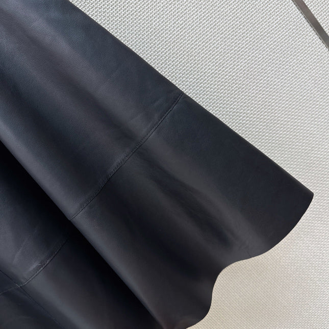 HERMES 26S LEATHER SKIRT 798