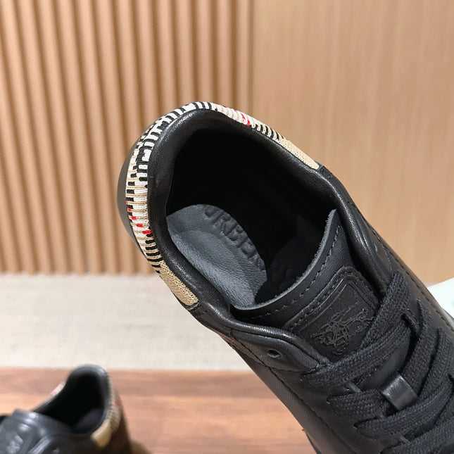 BURBERRY 26S SNEAKERS IN BLACK SOFT CALFSKIN